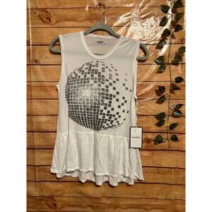 Lauren Moshi Disco Inspired Blouse Size XS NWT RARE